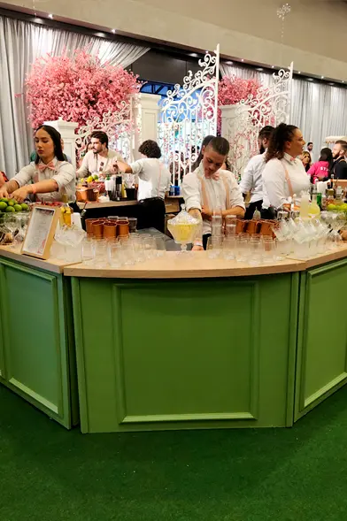 Coquetelaria em evento corporativo New Cia